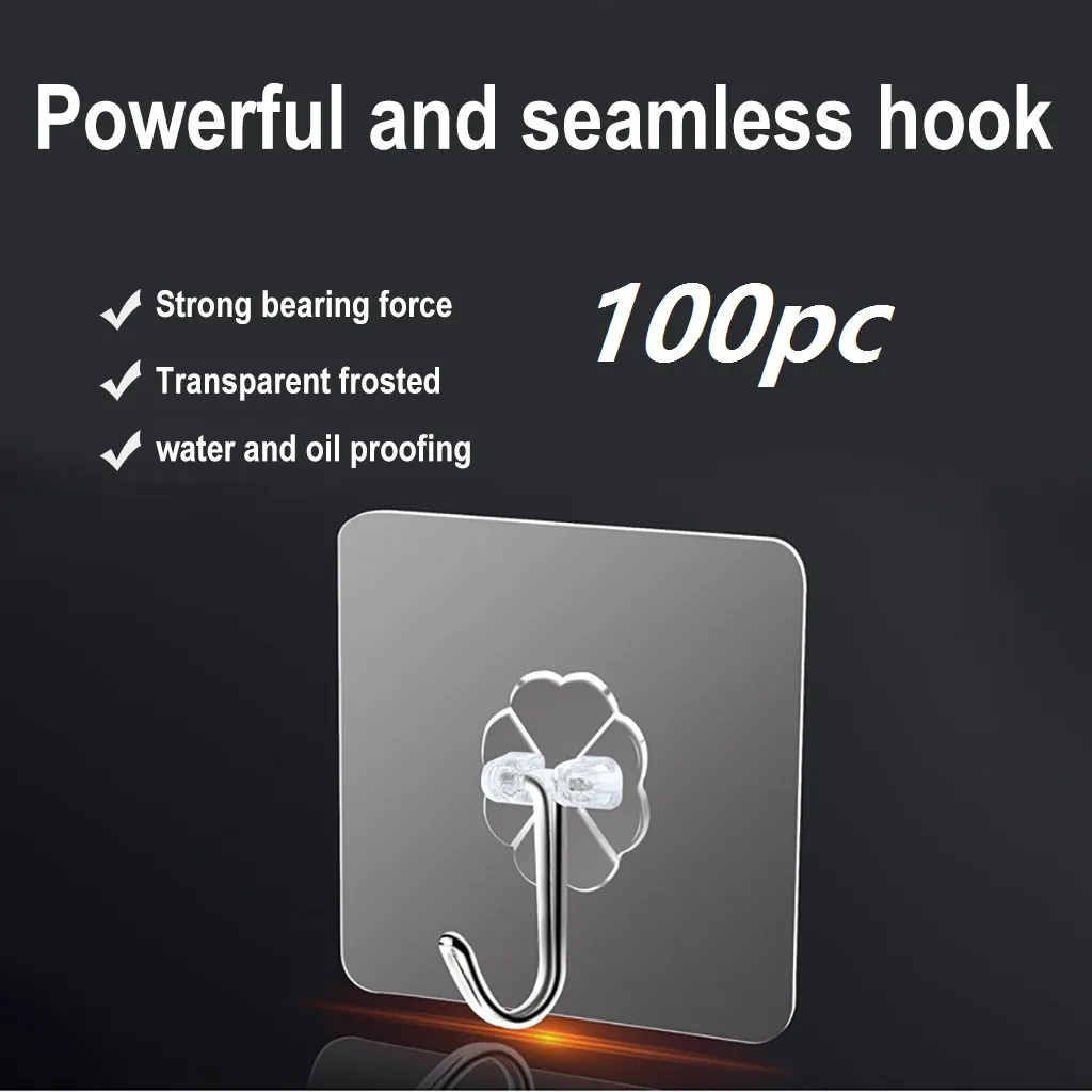 

Home bathroom bedroom kitchen accessories transparent hook punch tool clothing multifunctional viscose hook клниа на сенђ c3